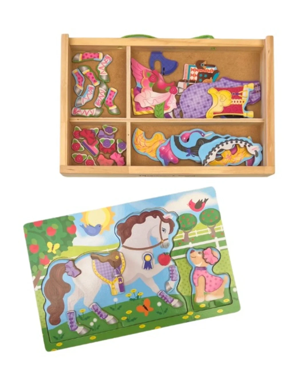 Melissa & Doug Magnetic Wooden Show Horse Dress Up Play Set